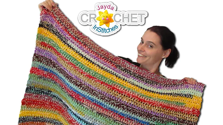 Easy Stash Buster Crochet Blanket Scrapghan Tutorial