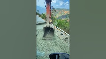 Paving process of concrete pavement in mountainous areas