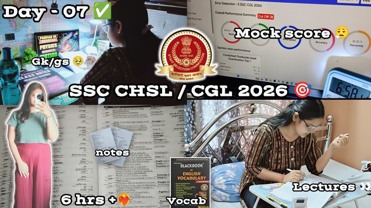 Day - 07 SSC CHSL / CGL 2026🎯 180 days syllabus completion challenge ...