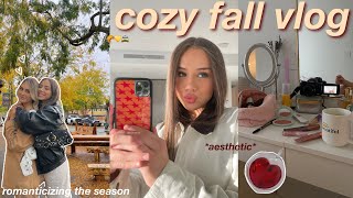 COZY FALL VLOG | living alone, cooking fall meals, fall outfits, & seeings friends!