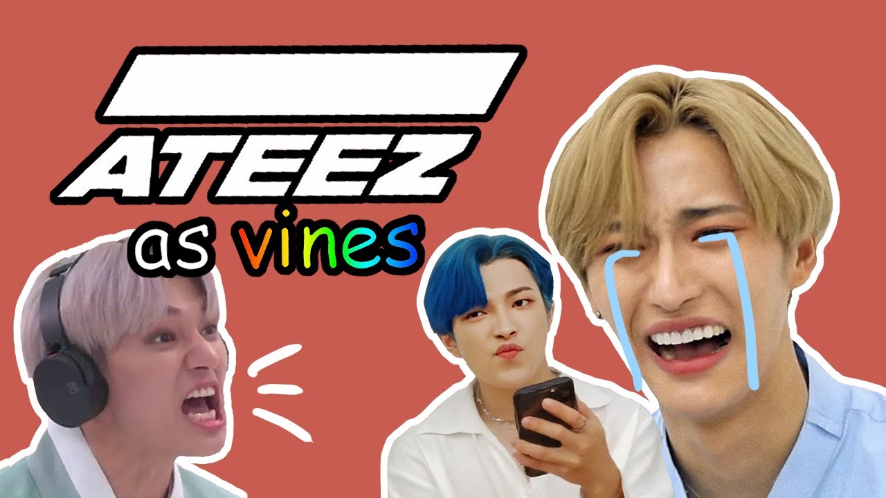 ATEEZ as vines because san has ~ p i n k ~ hair 🌸