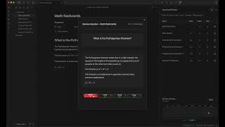 A showcase of a spaced repetition plugin Decks for obsidian