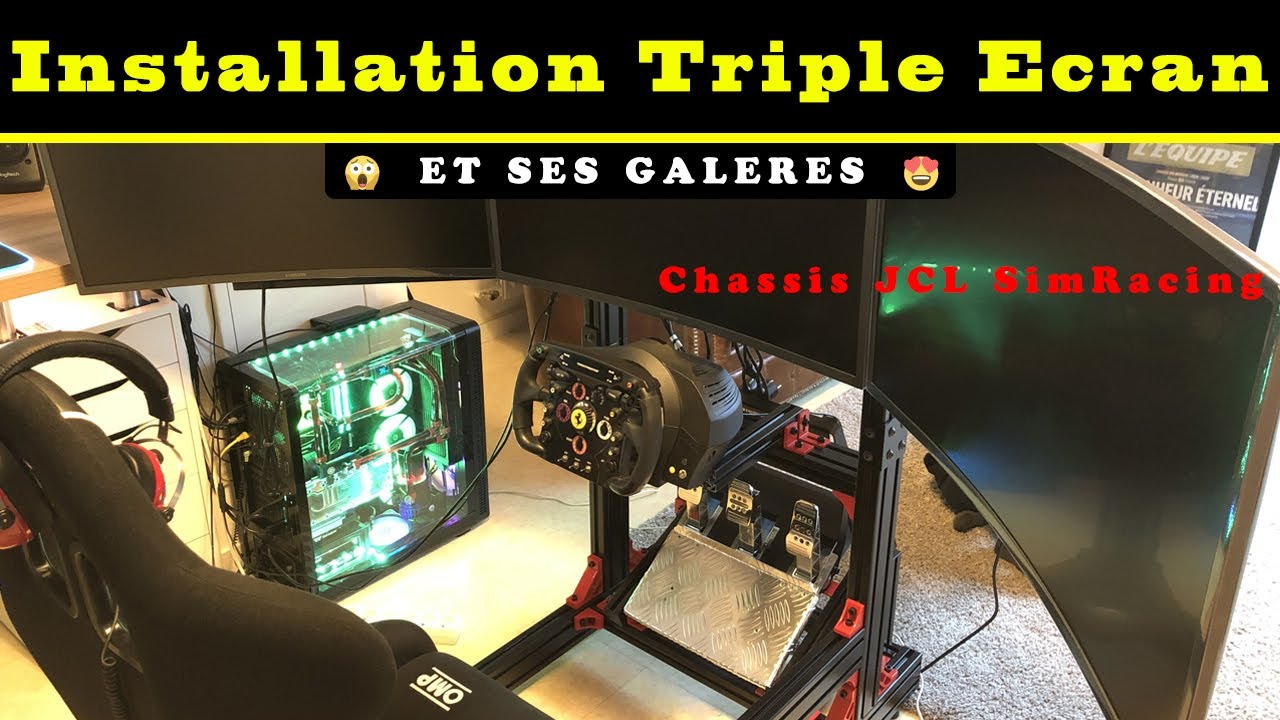 Simulateur PRO triple écrans 32 incurvés