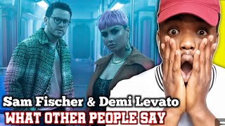 REACTING To | Sam Fischer, Demi Levato - What Other People Say (Official Music Video)