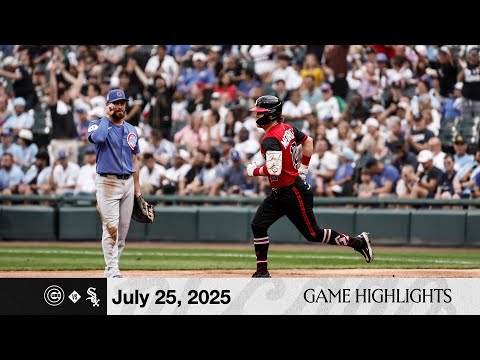 HIGHLIGHTS: White Sox Bats Were HOT in Victory Over Cubs (7.25.25)