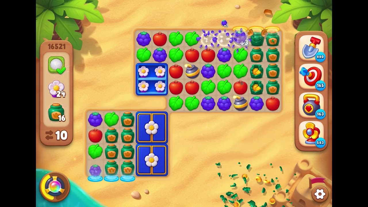 GardenScapes Level 16521 no boosters - YouTube
