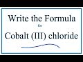 Ionic Compounds and Cobalt Chemistry