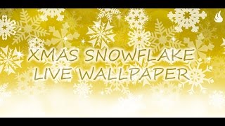 Xmas Snowflake Live Wallpaper screenshot 1