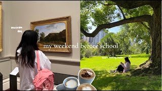 my weekend before school starts *. ⋆ // museum, reading books, garden, coffee, etc...