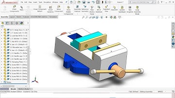 Assembly Drawing In Solidworks - Machine Vice Part 1