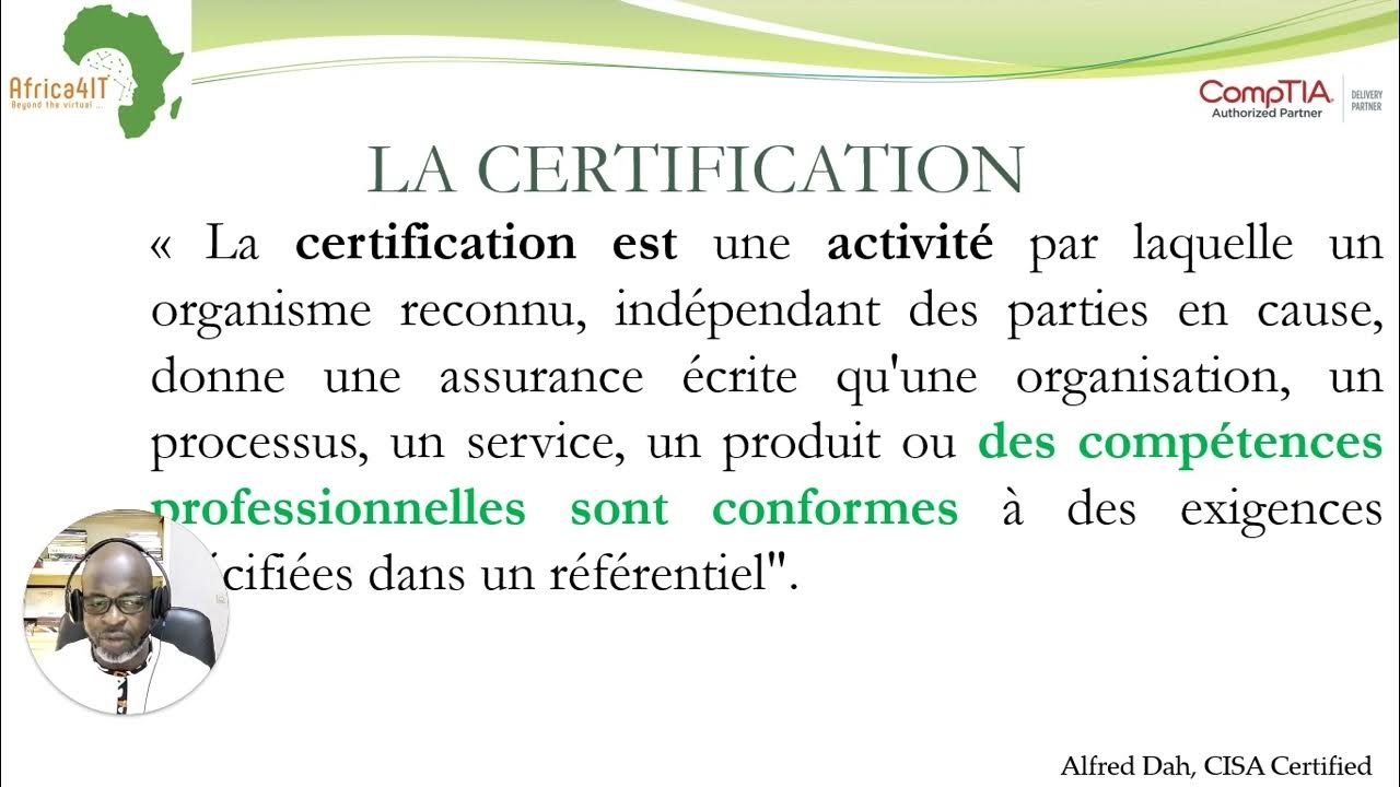 LA DIFFÉRENCE ENTRE LA CERTIFICATION ET LE CERTIFICAT YouTube