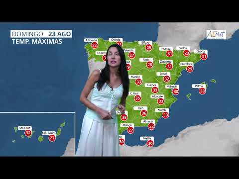 El tiempo de AEMET 23/08/2020