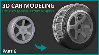 3D Car Modeling  How to Model Sports Wheels