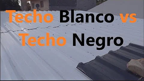 ¿Es mejor un techo blanco o negro?