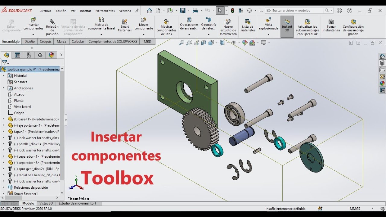 Solidworks: Toolbox, Insertar componentes prediseñados desde la ...