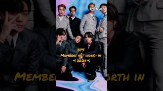 BTS members net worth in 2024 ✨|| #shorts #youtubeshorts #bts #trending #fangirls
