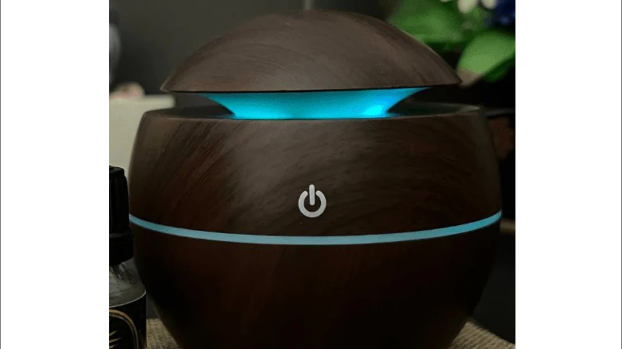 Unboxing of Round shape humidifier|aroma diffuser with 6 essential oils ...