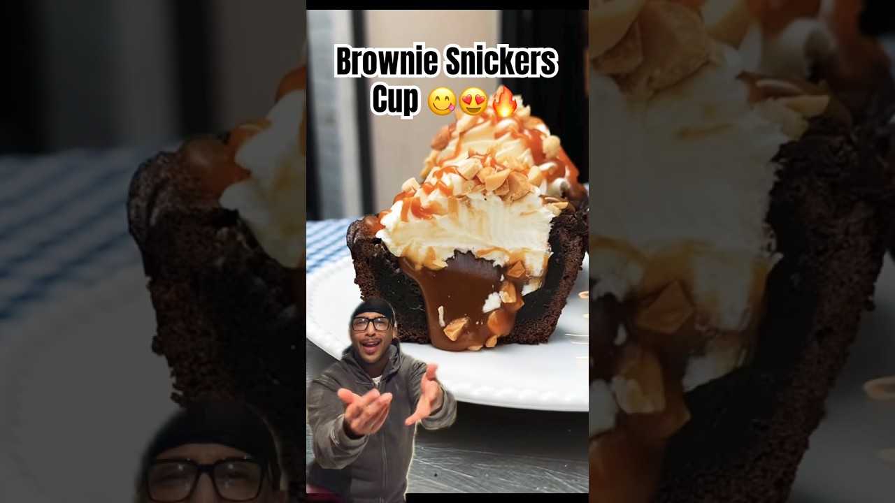 Стаканчик с брауни и сникерсом 🔥 