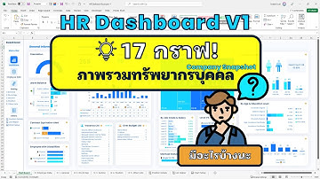 💢 Part 1 รีวิว Excel Human Resources (HR) Dashboard สำเร็จรูป Volume1 Part 1