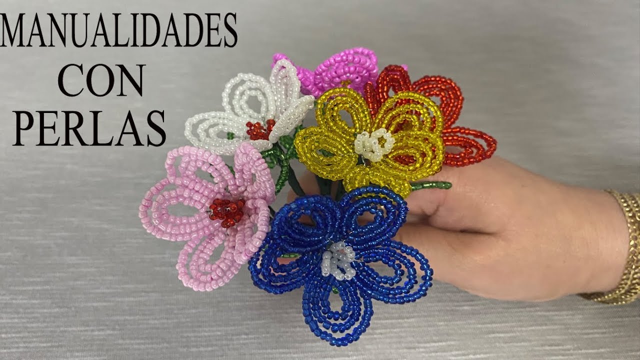 MANUALIDADES CON PERLAS ♻️🌸 