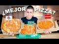 ¿CUÁL ES LA MEJOR PIZZA? 🍕| Comparación COMIDA RAPIDA Telepizza vs Dominos vs Papa Johns...