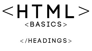 HTML Basics Tutorial 5 - Headings Profile