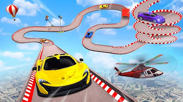 mega ramp car ofline game || mega ramp car stunt game || ios android gameplay ( level 9 )
