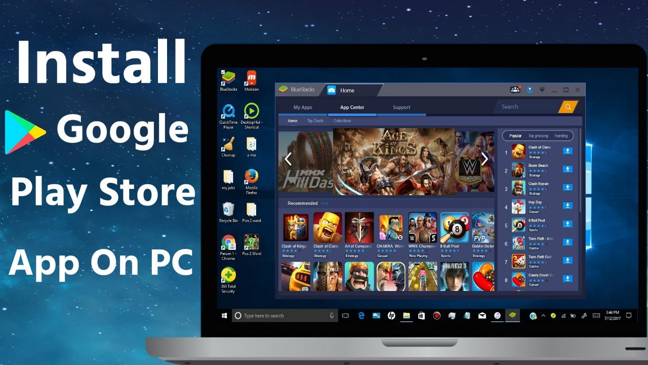 How To Install Google Play Store App on PC / Laptop YouTube