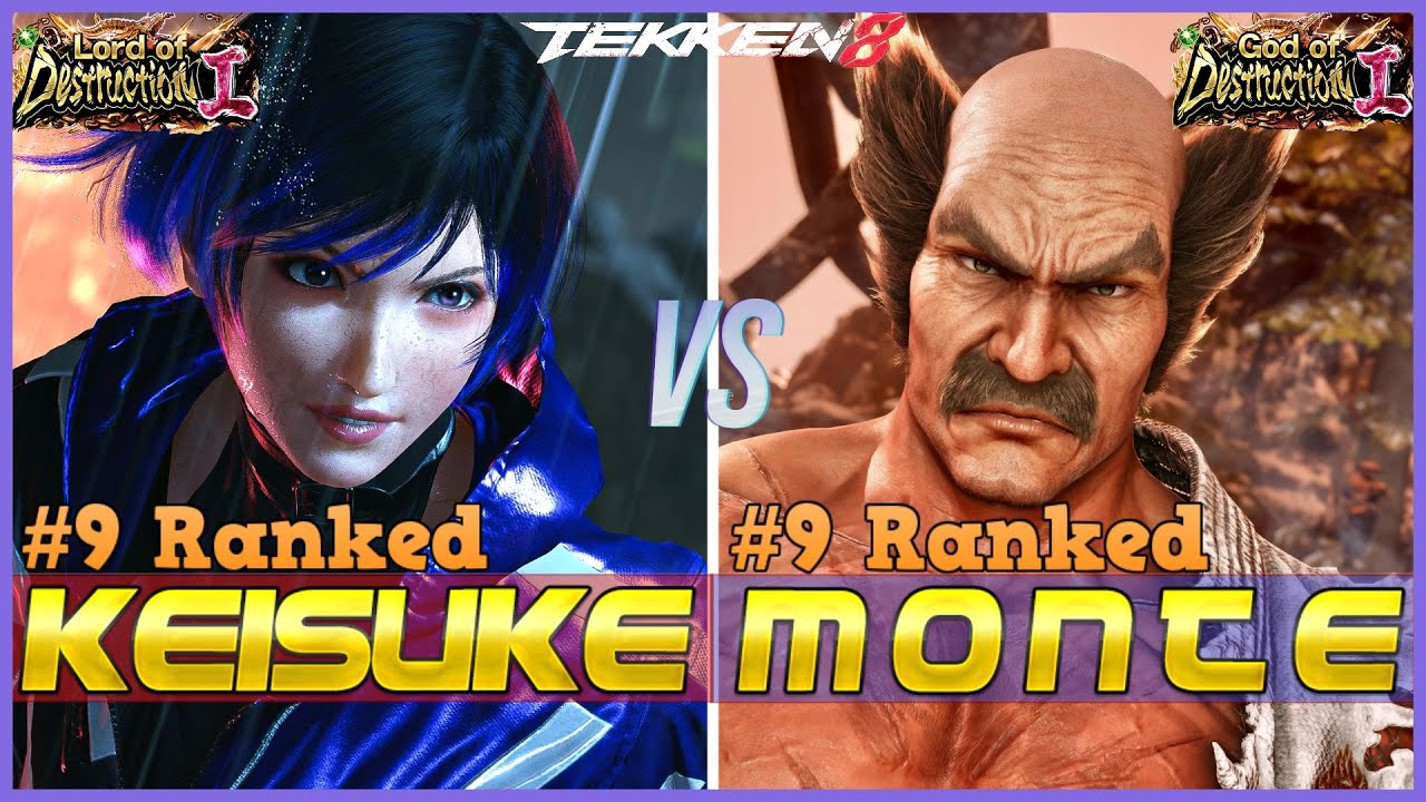 T8 ▰ KEISUKE (#9 Ranked Reina) Vs MONTE50 (#9 Ranked Heihachi) ▰ Tekken 8 High Level Gameplay