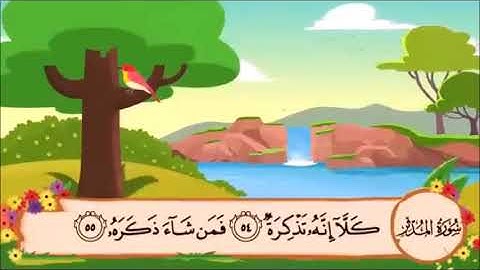 سورة المدثر من الآية 48 الى 56 مكررة 3 مرات