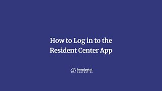 How to Log in to the Resident Center App | Broadpoint Properties screenshot 3