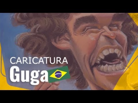 CARICATURA DO GUGA COM PASTEL SECO - FRANCIS DE CRISTO