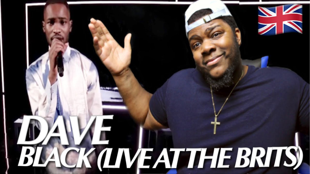LIT AMERICAN REACTS TO Dave - Black (Live at The BRITs 2020) | REACTION!!!!🇬🇧