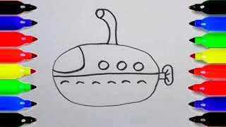 #draw #drawing #painting How to draw Submarine | Step by step drawing | Please Subscribe
