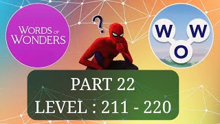 WORDS OF WONDERS (WOW) LEVEL 211, 212, 213, 214, 215, 216, 217, 218, 219, 220, ANSWERS, PART 22 screenshot 5