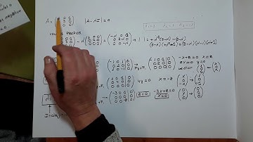 Vectores y valores propios , clasificación por valores propios. Universidad