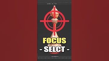 Blender: Focus-Select ZOOM - #blender3d #shorts #3dmodeling