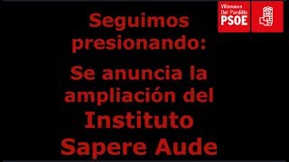 Ampliación IES Sapere Aude en Villanueva del #Pardillo