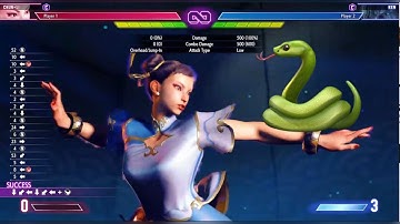 Chun Li Punishable Moves on Block in Street Fighter 6 by Low Medium Kick
