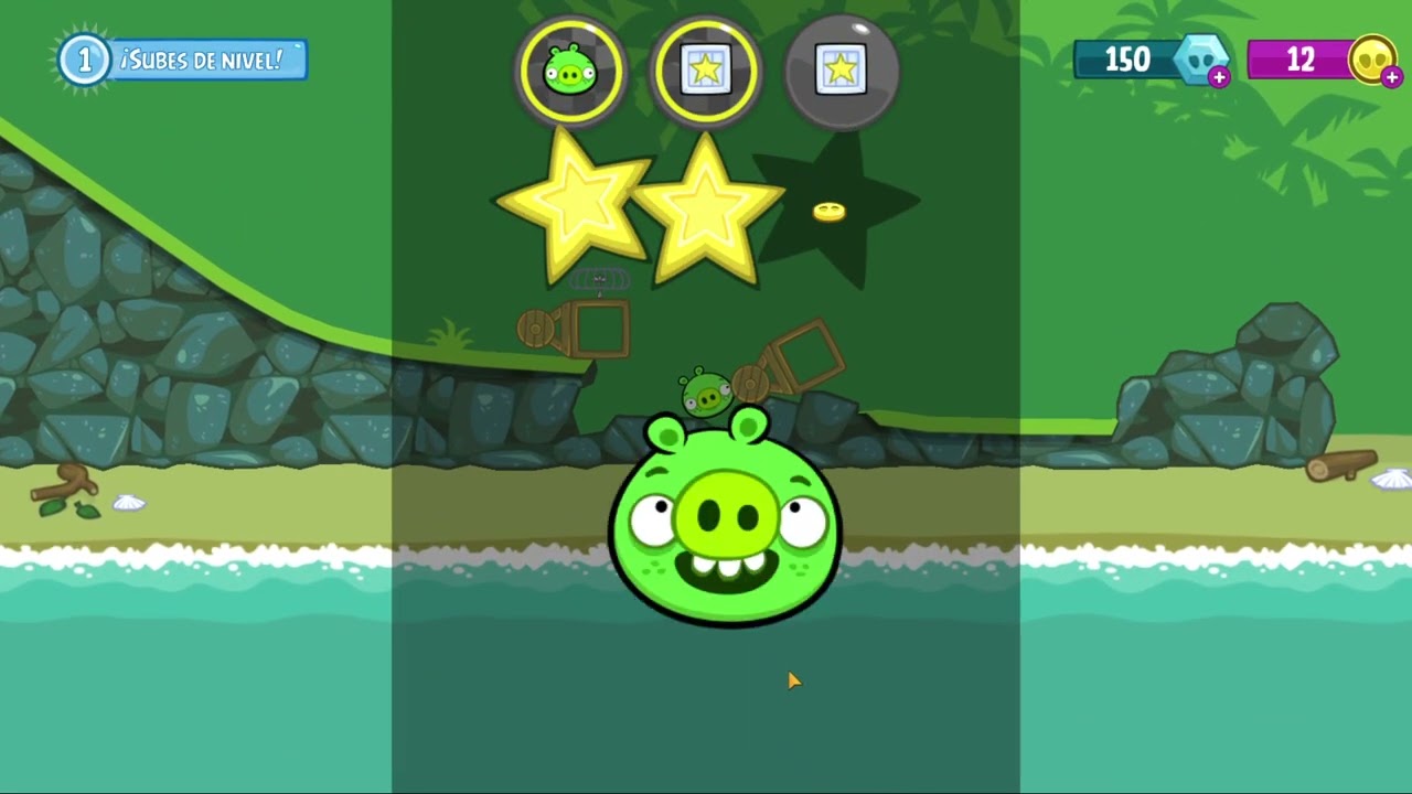 jugando BAD PIGGIES parte1