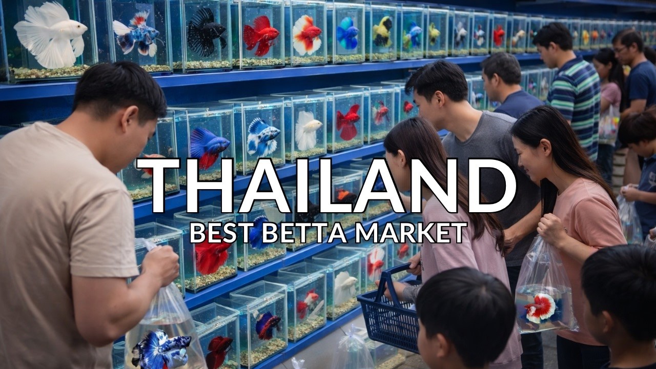 Insane Betta Fish Collection! Exploring Thailand’s Biggest Fish Market!