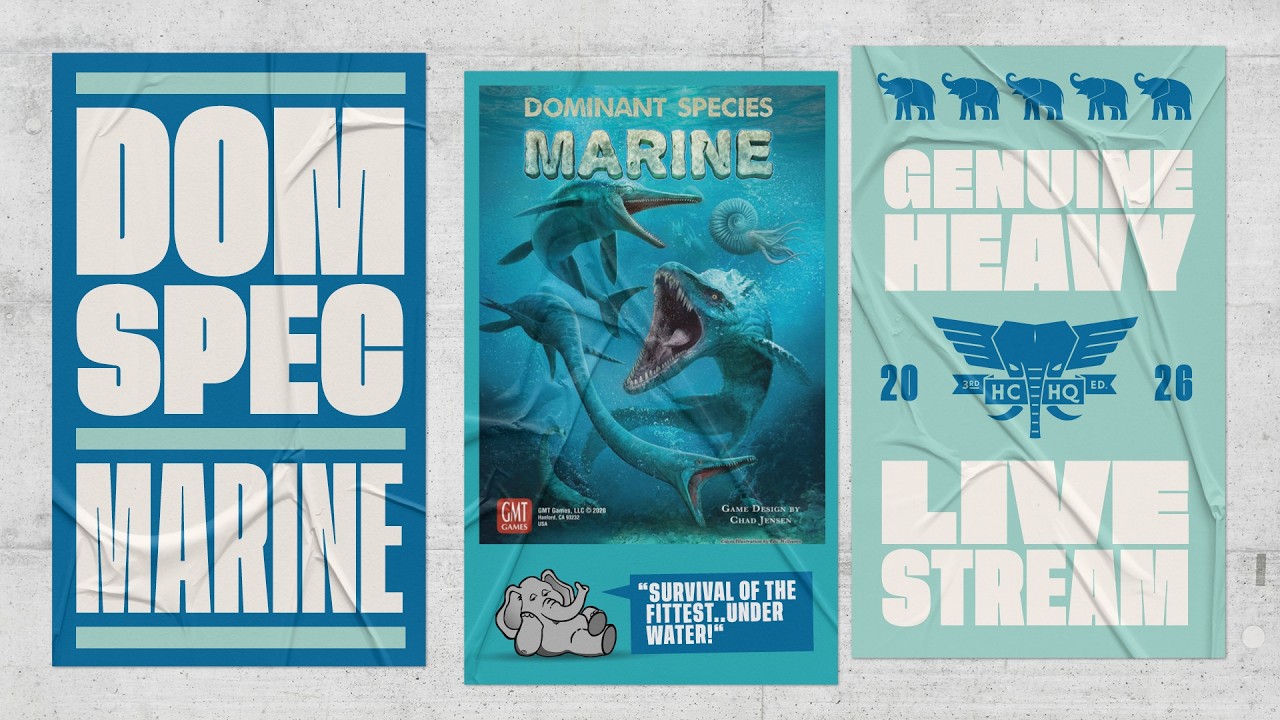 Dominant Species Marine (revisited) - 4p Teaching, Play-through & Discussion by Heavy Cardboard