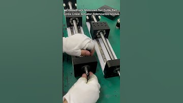 DIY Double Track Motorized Rail Guide Ball Screw Linear Actuator Sidemounted Module #linearmotion