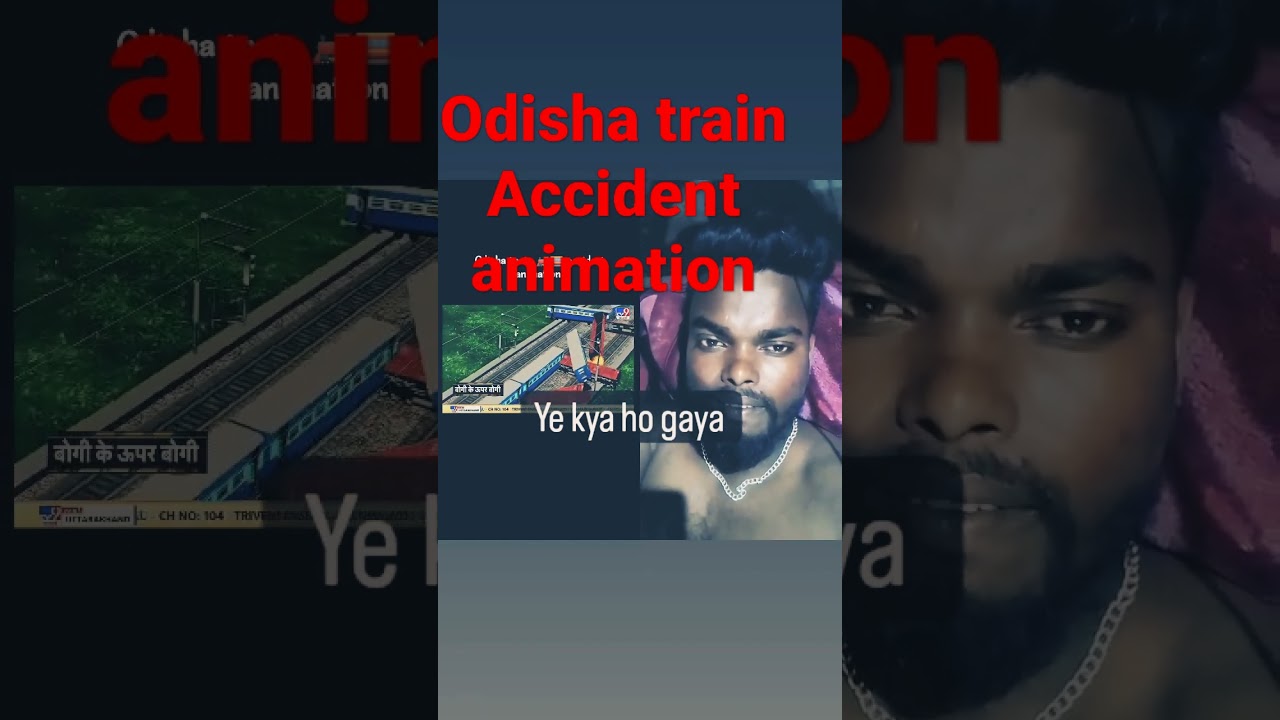 odisha train accident animation .