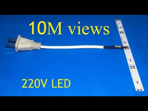 Video: Priključitev LED traku 220V in 12V