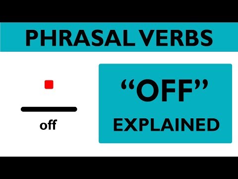 Phrasal verb prepositions: 