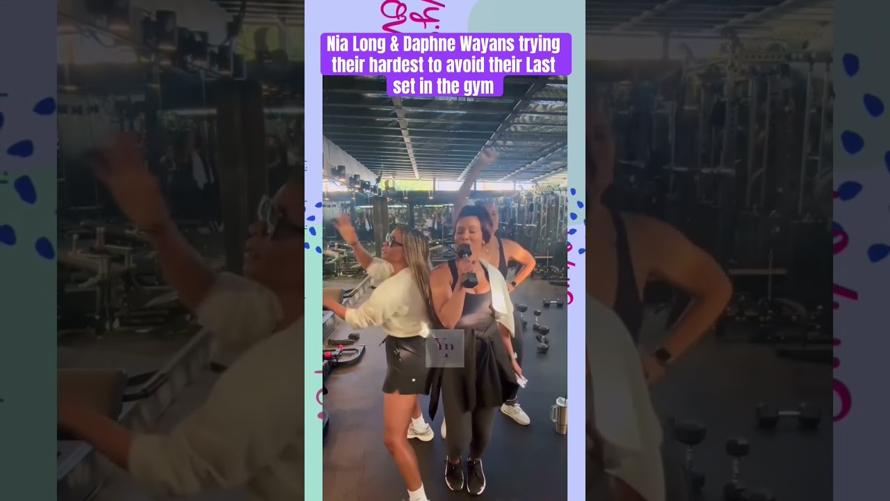 Ниа Лонг и Дафна Уайанс изо всех сил стараются избежать последнего подхода в спортзале