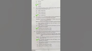 ISC 12 CHEMISTRY 2025 ANSWER KEY || BOARD EXAM 24.02.2025