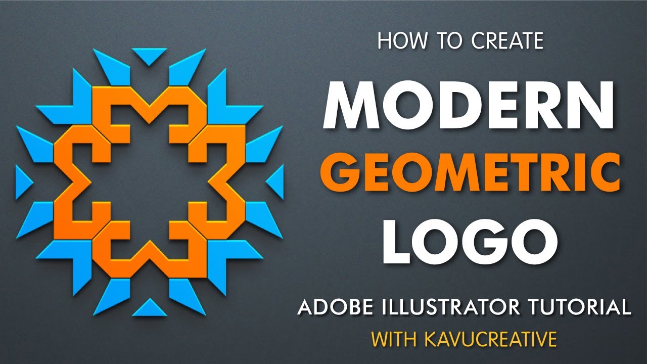 How to Design a Modern Geometric Logo in Adobe Illustrator | Easy ...