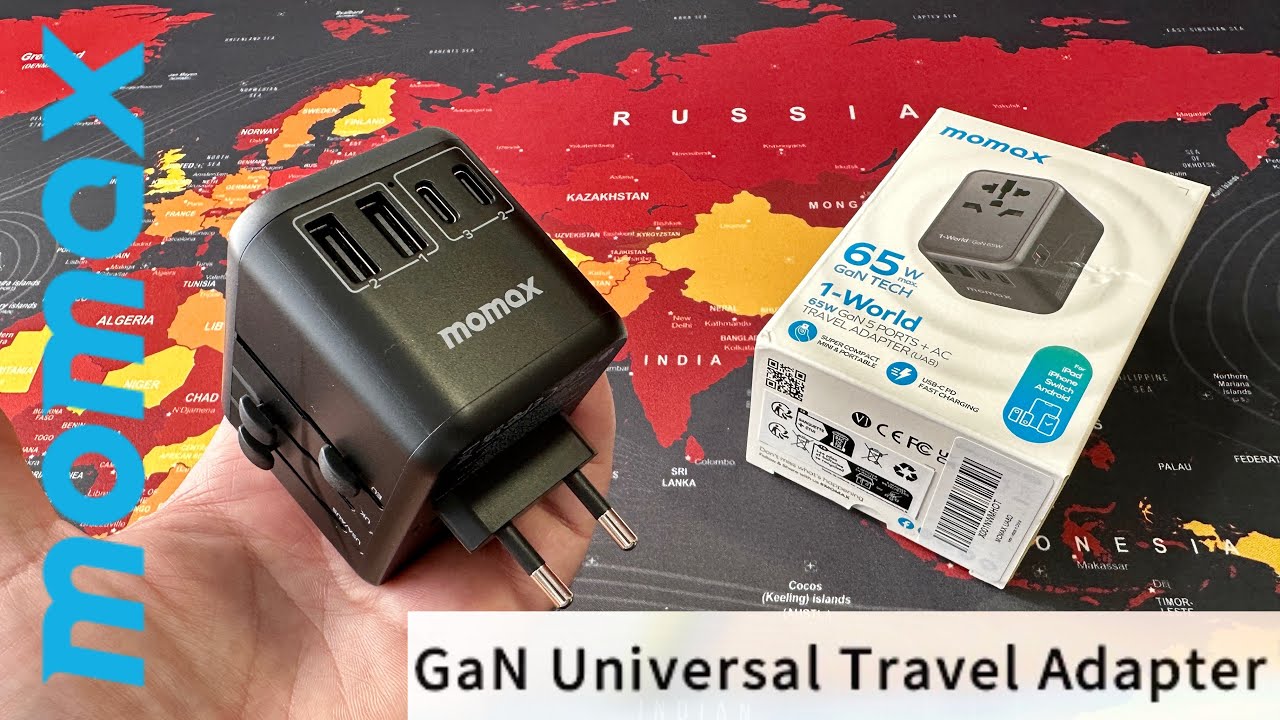 momax 1World 65W GaN 5 PORTS + AC Travel Adapter YouTube